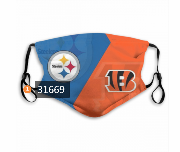 2020 NFL Pittsburgh Steelers 26050 Dust mask with filter